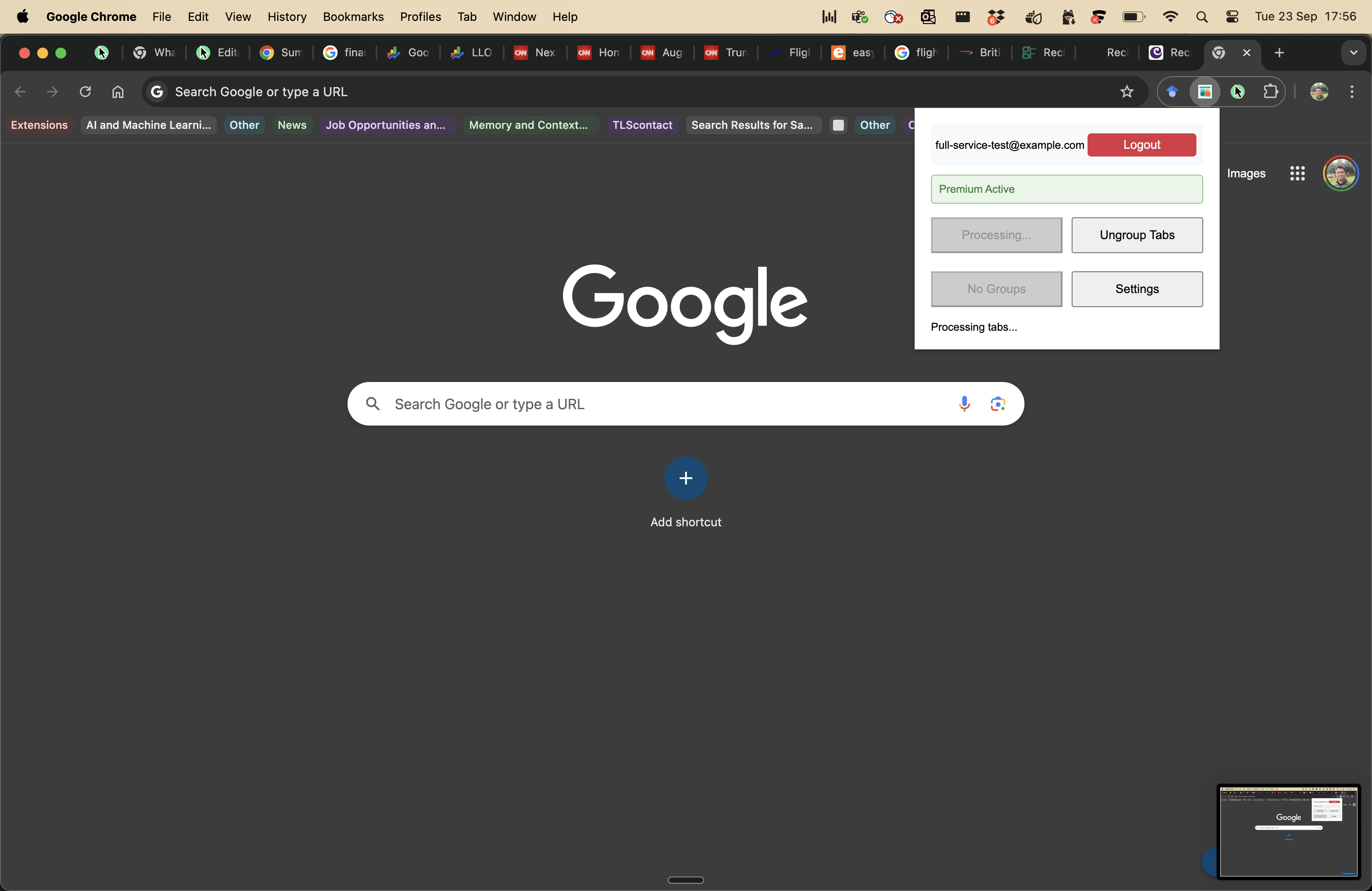 TabSmart processing tabs
