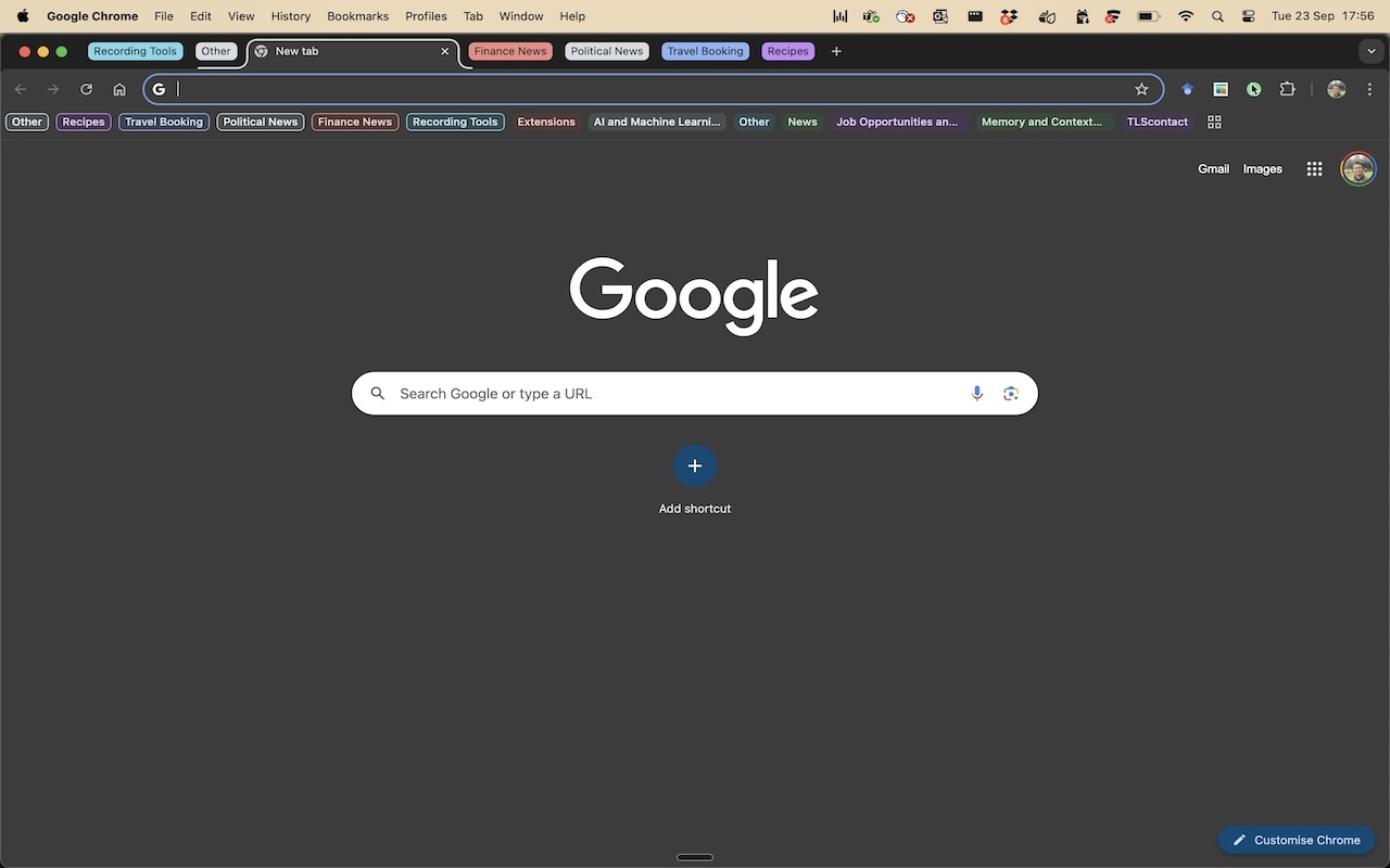 Final organized tab groups